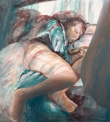 Malerei, Tempera und Öl auf Leinwand, von Sabine Schmidtpeter, Düsseldorf